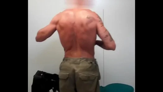Muscle God Juggles Steel Rod Under Hot Shower Spray — Pure Solo Gains Glory 18+