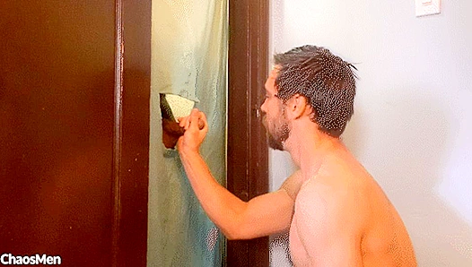 Michael Mission Gets Pounded Through a Glory Hole at Home – ChaosMen