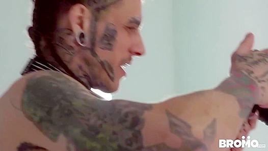 Muscle Hunk Takes Control: Inked Stud Fucks Horny Bald Cameraman – GayPornXL 18+