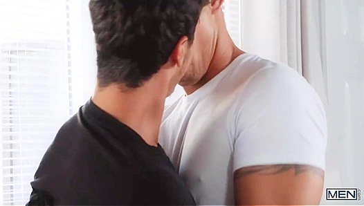Sweat-Drenched Glory: Kaleb Stryker Deepthroats Nico Saharas Huge Dick Post-Workout – Hot