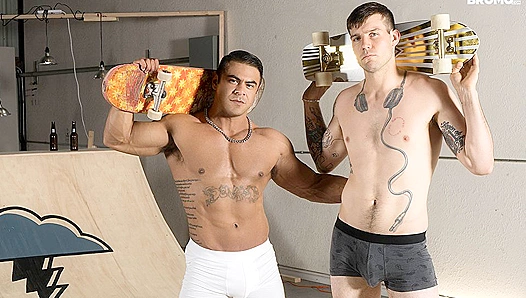 Big Mexican Stud Dominates Hot White Skater Boy — Intense Deep Anal Action