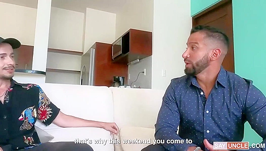 Steamy Latino Encounter: Two Horny Studds Swap Giant Hard-ons – 18+