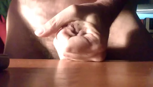 Hard Hands Work Magic Before Exploading All Over the Desk – AmateurGayPorn