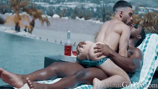 Deangelo Rides Hard on a Buff Black Studs Thick Pole by the Pool – 18+