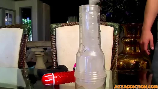 Micah Andrews Steamy Solo Ride: Dildo Fleshlight Delight – NaughtyGayPlay 18+
