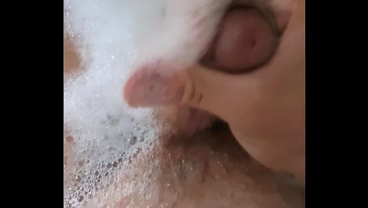 Steamy Shower Fun: Hot Guy Jizzes Hard in Foamy Luxury Tub – 18+