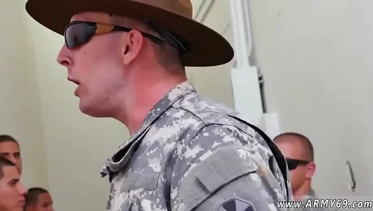 Drill Sergeant Takes Control: Hot Boot Camp Initiation for Built Recruit – 18+