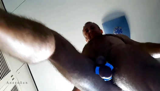AnizzoSan Shows Off His Ball Steel Ring in Steaming Gay Encounter – SteamyGayScene