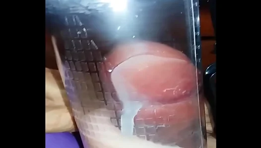 Massive Cum Load in Transparent Funnel – SoloGuys Explosive O Face Finish – 18+