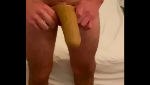 Fucking Himself Deep: Huge Dildo Stretches Him to the Max – 18+