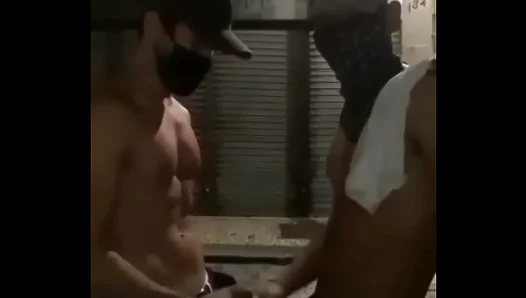 Exposed Mid-Wank: Busty Brazilian Twinks Get Caught in Action – 18+