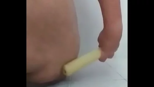 Solo Guys Hot Pre-Bath Ritual: Deep Stroking With a Thick Silicone Dick ––