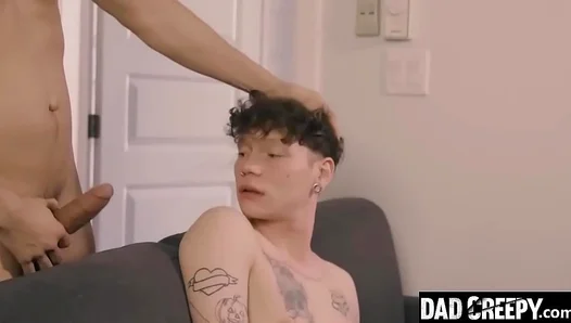 Young Stud Teases Stepdad in Wild Bareback Ride – Forbidden Heat Between Generations 18+
