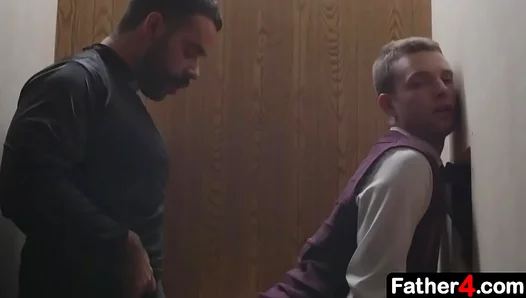 Forbidden Cravings: Young Twinks Bareback Confession with a Sexy Priest – 18+