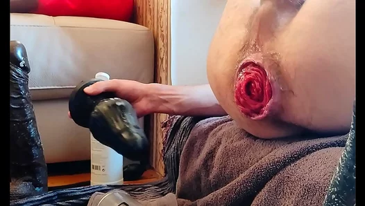 Outdoor Anal Adventures: Huge Toy Stretching Buttplug Pleasure – 18+