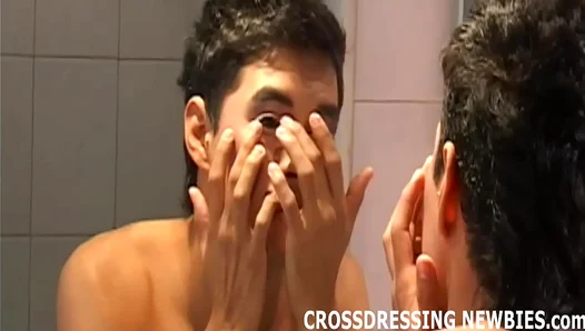 Sissy Twink Dressed to Thrill: Craves Hot Anal Blowjob Action – 18+