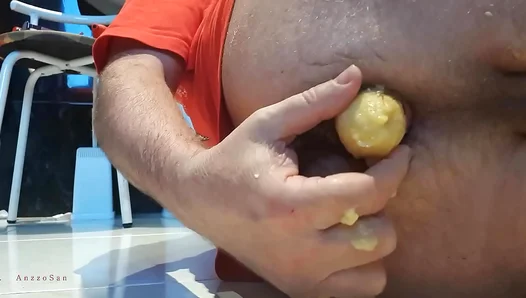 AnzzoSan Goes Deep: Steamy Banana Fetish Action in Wild Gay Play – 18+