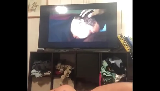 Bear JERKS OFF While Binge-Watching Hot Gay Porno—Gets HARDER Each Scene – 18+