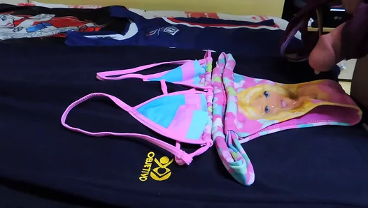 Covered in Cum: Blowjob Mess on Barbies Soaked Lace Bikini – Hot Fetish 18+