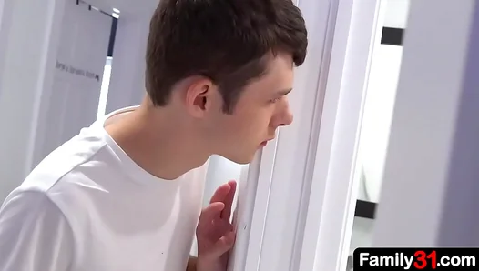 Stepdad Stepsons Steamy Secret: Forbidden Shower Lust Explodes – 18+