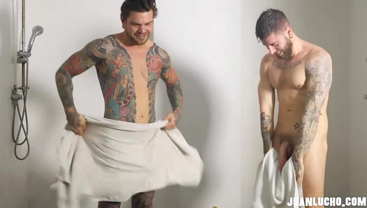 Steamy Encounter: Tattooed Gym Gods Surrender to Burning Desires – ViceEscort 18+