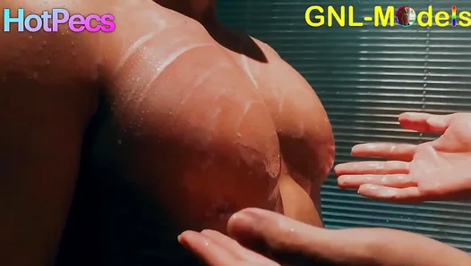 Shower Heat: Twin Asian Hotties Play With Their Hard Nips – Steamy Gay Moment