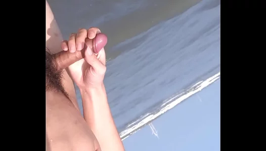 Barefoot Pleasure: Naked Masturbation Powerful Orgasm by the Ocean – Gay Beach Porn