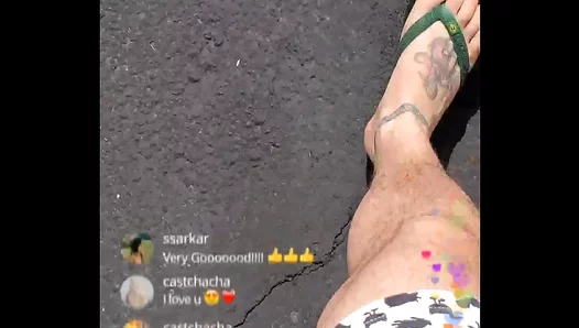 Worshiping Huge Cock Outside: Sensual Foot Tease Gay Pleasure – HotGayMoments 18+