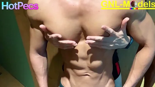 Worshipping a Muscle Asian Gods Chest — Hot Nipple Play Pecs Devoured – 18+