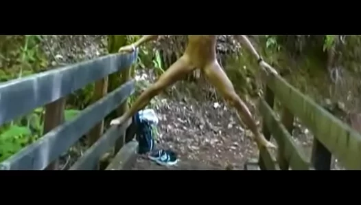 Outdoor Delight: Horny Twink Jerks Off Big Cock in Nature – Solo Play 18+