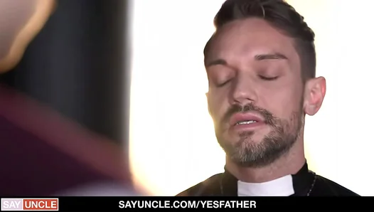Naughty Xmas Gift! Ryan Jacobs Seduced by Horny Priest Dale Kuda – 18+