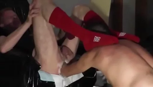 Biker Bro Takes Massive Fist—Croatian Meat Hole Stretch Session Gone Wild