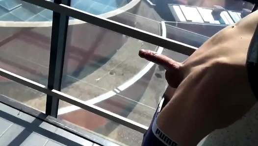 Hot Amateur JO Session on the Stairs – Sultry Solo Gay Moment – 18+