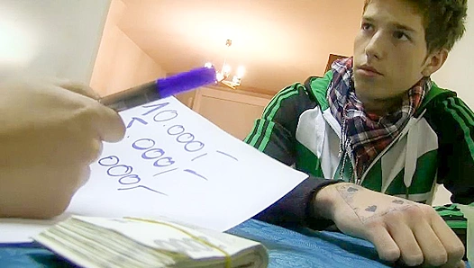 Slim Twink Repays His Filthy Debt With Hungry Blowjob – POV Sexxxy Action – DebtDandy