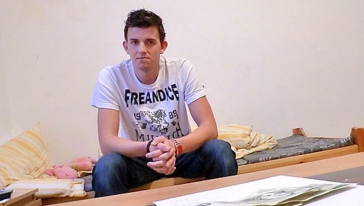 Hungry European Bottom Gets Dominated by Ripped Debt Collector – 18+
