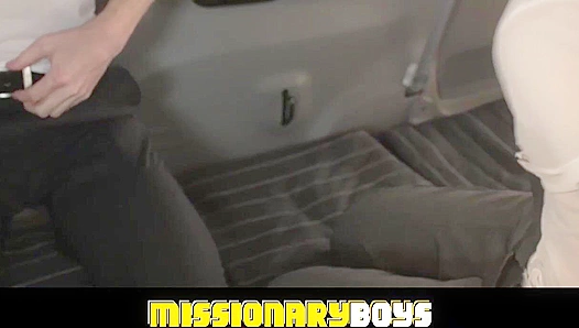 Backseat Bent Over: Elder Sorensen Devoured by Hung Missionaries – 18+