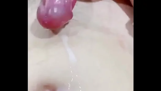 Massive White Stallion Blasts Huge Creamy Load in Epic Solo Show – 18+