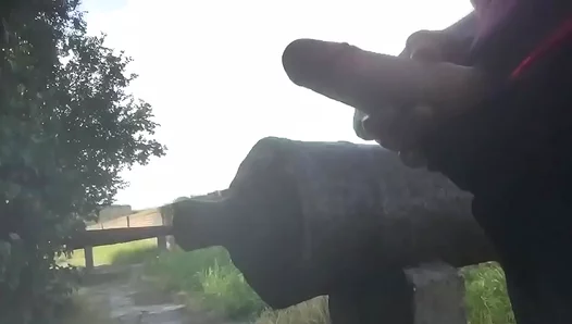 Alone on Ancient Stone: Students Forbidden Solo Act Overlooking the Castle – GayScene 18+