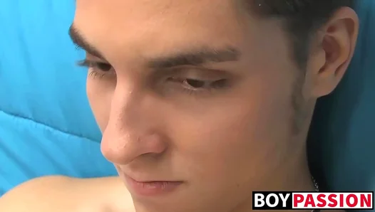 Randy Teen Takes Massive Cock Before Bathing in Cum — 18+