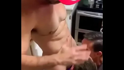 Double Pleasure: Two Guys Share One Cock in Hot Kitchen Action – XXX