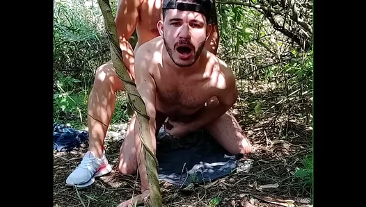 Tempted in theWilderness: Horny Guy Seduces Stepbro—Steamy Outdoor Anal – GayAmateur Fun