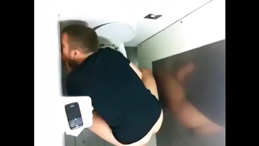 Caught on Camera: Steamy Glory Hole Blowjob in Public Bathroom Stall – 18+