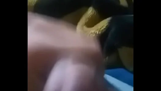 Young stud savors solo cock sucking session with explosive cumshot climax – 18+