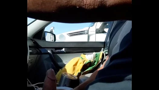 Truck Stop Flasher Reveals Huge Hardcock to Thirsty Truckers – 18+