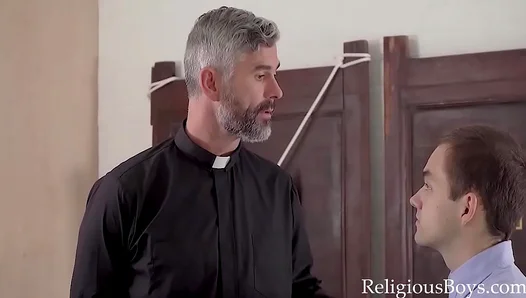 Holy Desires: Hot Priest Takes Altar Boy Bareback — Steamy Gay Roleplay 18+