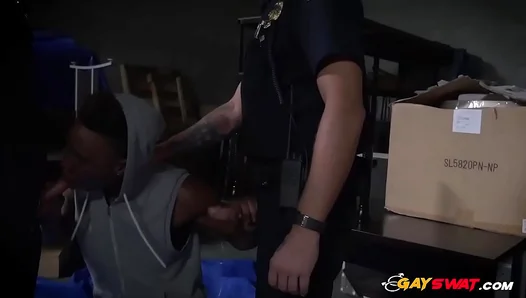 Hungry for Thick Meat: Horny Cops Mount Massive Ebony Stallion – Raw Intercourse Action