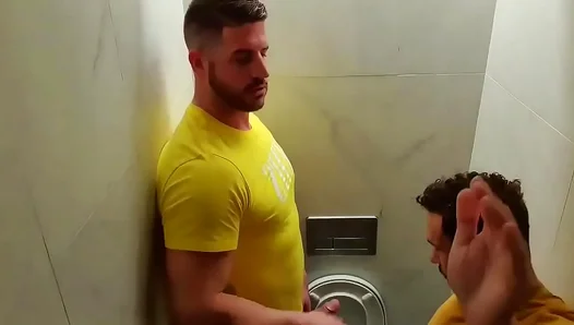 Bearded Bros Swap Saliva in Hot Public Blowjobs — Wild Gay Moment 18+
