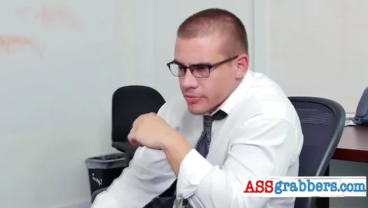 Massive Black Cock Rules Office Threesome—Hardcore Interracial Domination – 18+