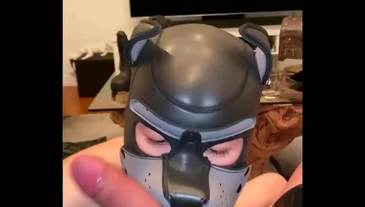Pup Craves Dominance: Latex Boy Swallows Balls Deep — Raw Amateur Action