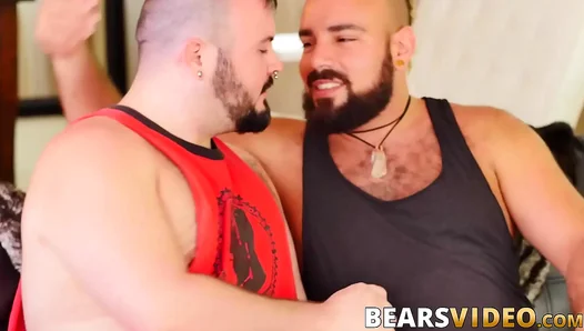 Chubby Bear Rim Jobs Before Raw Deep Dicking His Hung Stud – HardcoreGay Bliss
